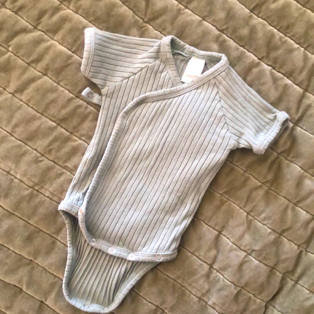 Kate Quinn Wrap Onesie, 0-3m Moss Green